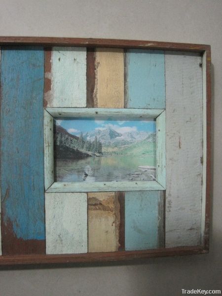 wood photo frame decoration