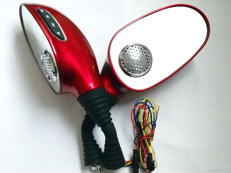 Motorcycle Rearview Mirrors with MP3 Funtion