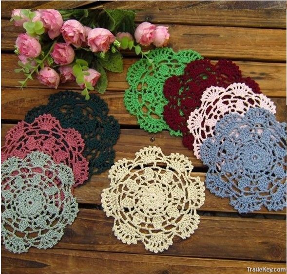crochet coasters/ cup mat/ doily
