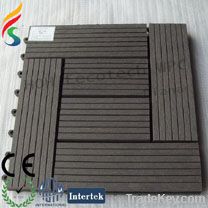 2012 hot sale wood plastic composites diy tiles