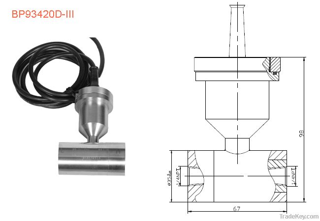 silicon oil-filled piezoresistive transmitter