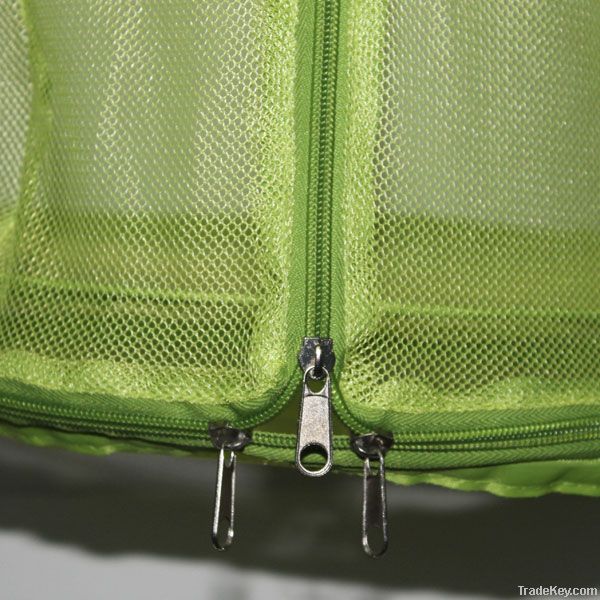 Round anti-mosquito folding netting hanging cage camp darkgreen