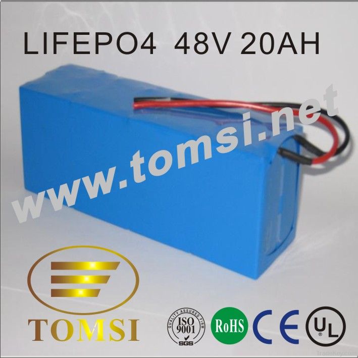 LifePO4 li-ion battery 48V 20Ah for EVS