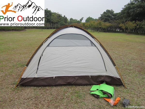 New High ventilation 2 person 2 doors double wall dome camping tent