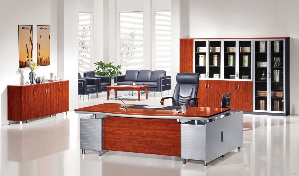 Modern design high quality veneer office desk
