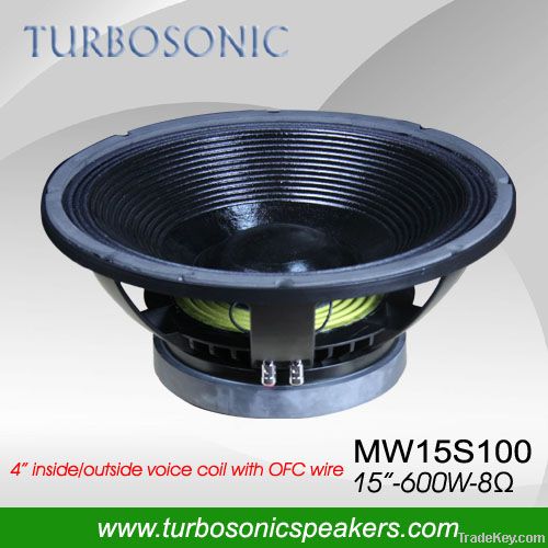 15 INCH Pro Audio Woofer Speaker Portable/New/Powered