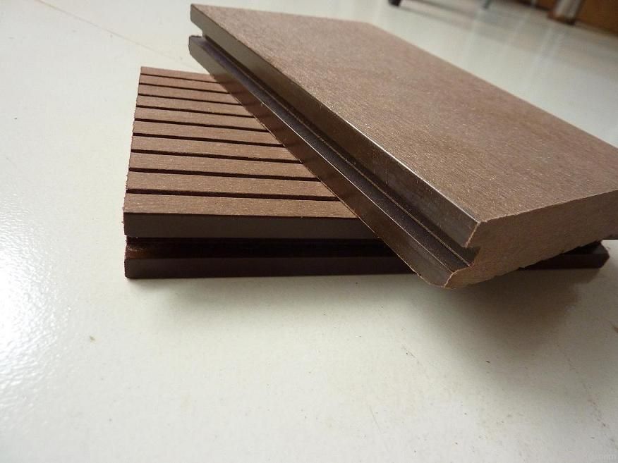 Hot Sale Wood Plastic Composite Decking/Two Sides Use WPC Decking