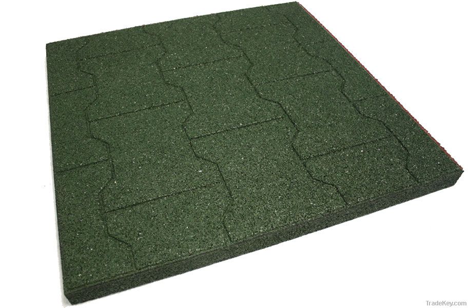 Types of Bone Shape Rubber Flooring Tile