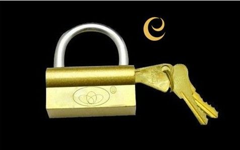 golden spray camel padlock