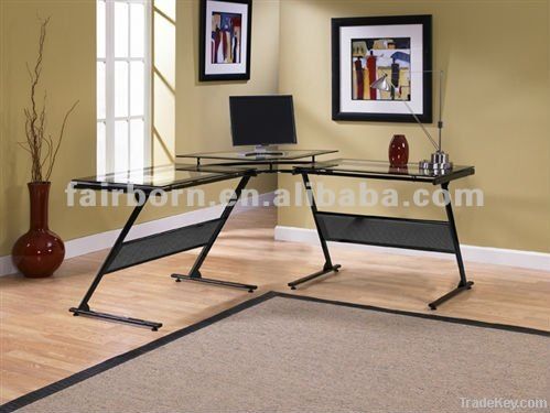 L-shaped office computer Desk