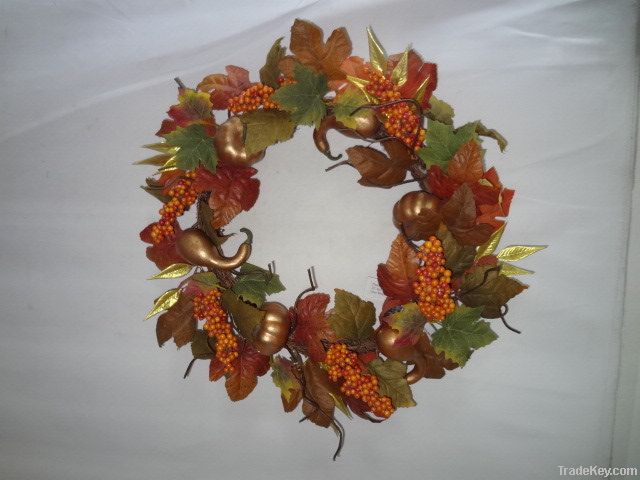 artificial flower wreath