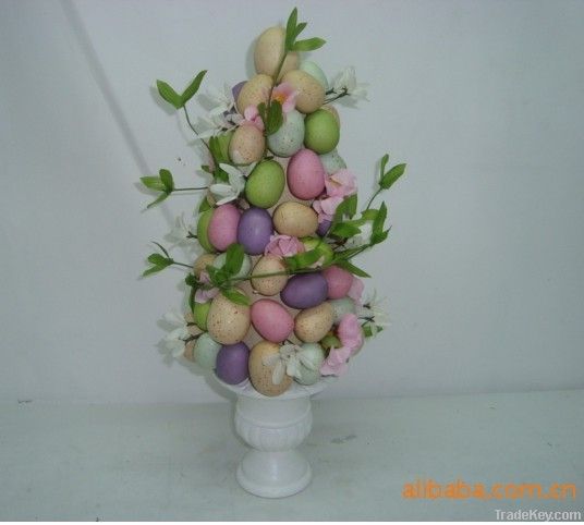 artificial easter eggs flowers