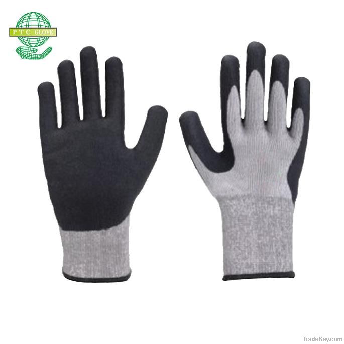 Cut Resistance Winter Glove with Latex coating and a Sandy Finish safe