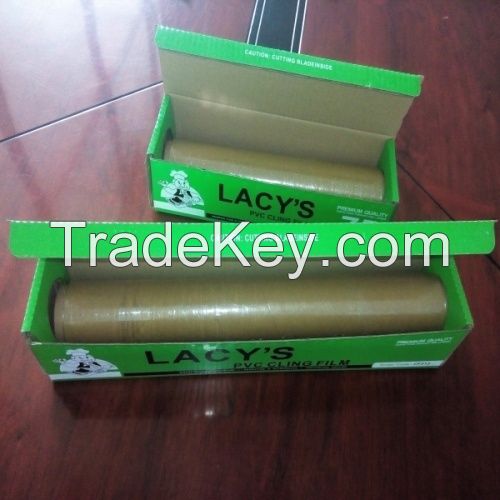 Pvc Cling Film Rolls  For Food Wrapping And Packing 