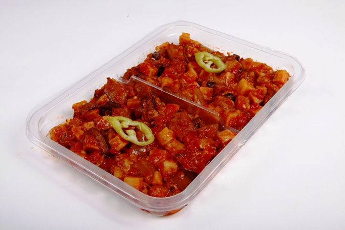 FRIED VEGETABLES WITH TOMATO SAUCE