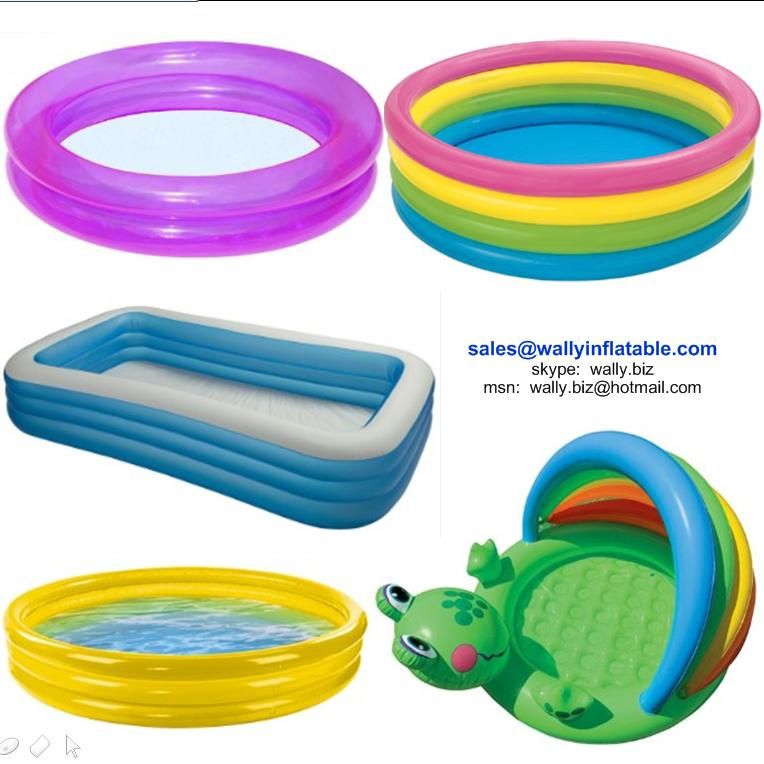 Inflatable swimming pool, 3-ring pool, sunshade swimming pool