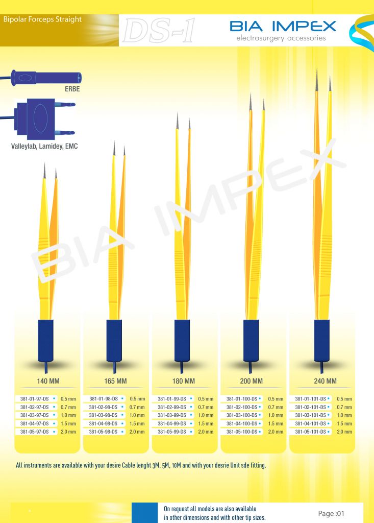 Single Use Bipolar Forceps with cable