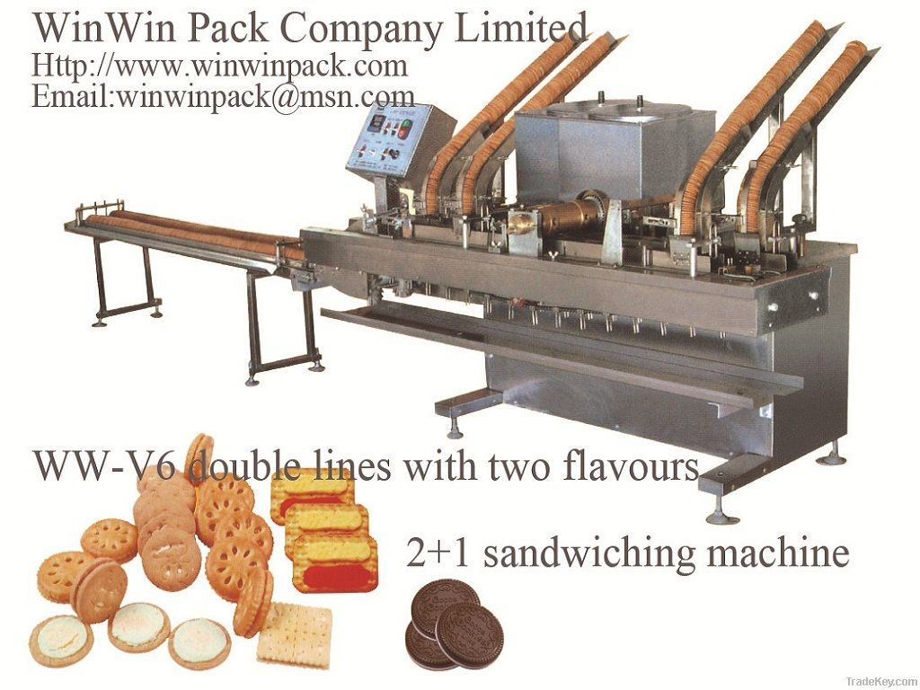 Double Lines With Two Flavours Sandwich Machine