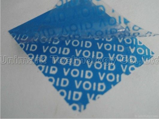 partial transfer high residue label/sticker