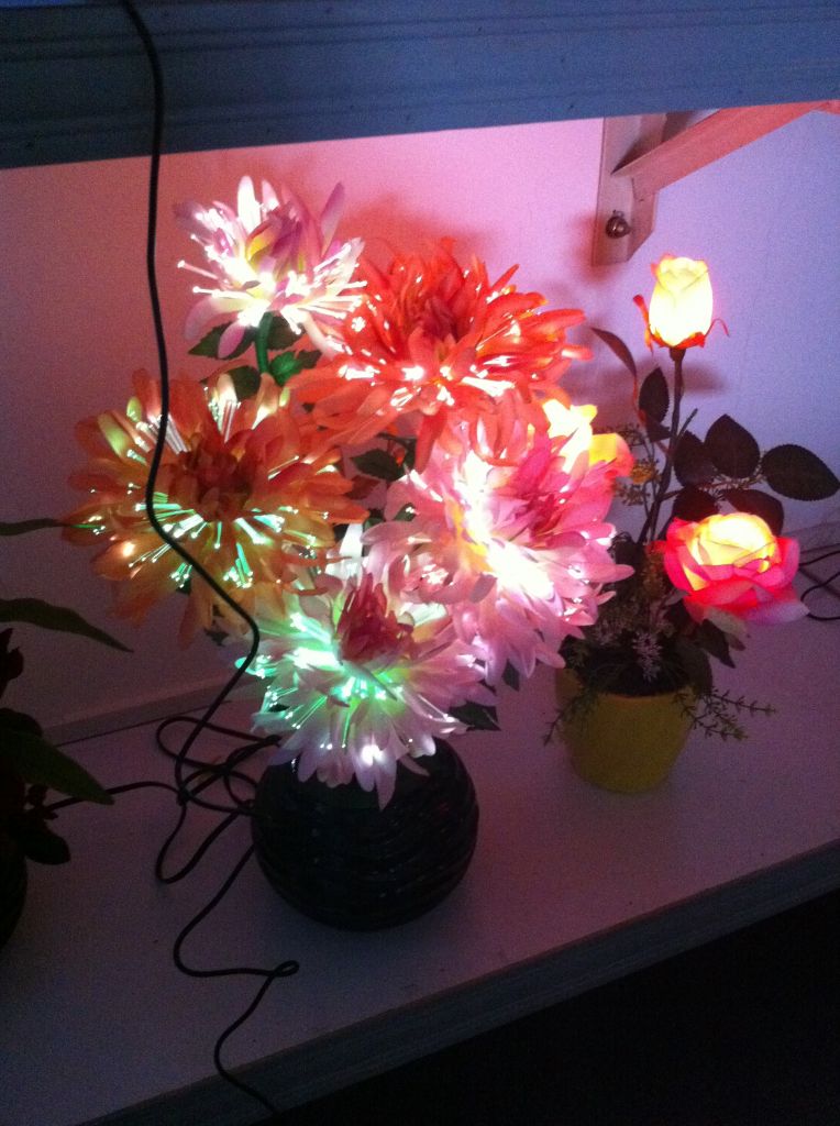 fiber optic flower  christmas flower