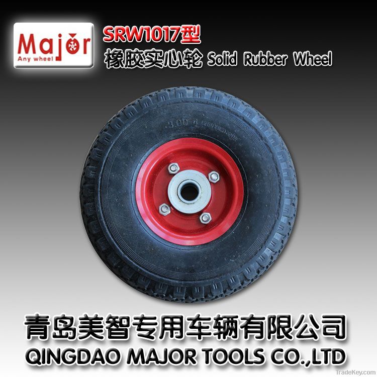 high quality solid rubber wheel for trolley