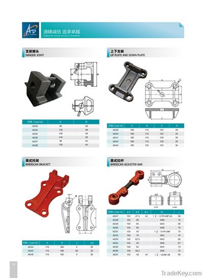 Front/Middle/Rear Hanger for Semi-trailer Mechanical Suspension