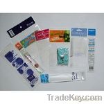 clear opp plastic bag with card