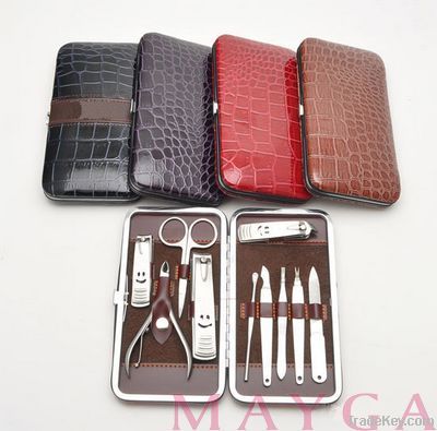 Deluxe PU S/S Manicure Set