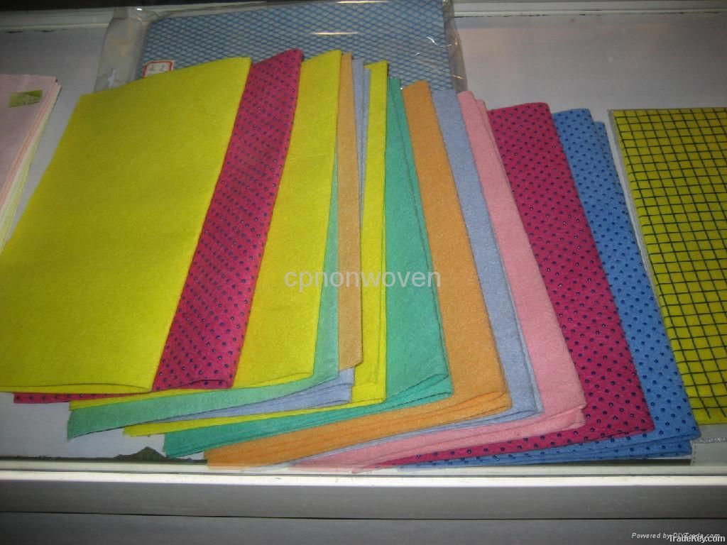 Needle-punched nonwoven fabric