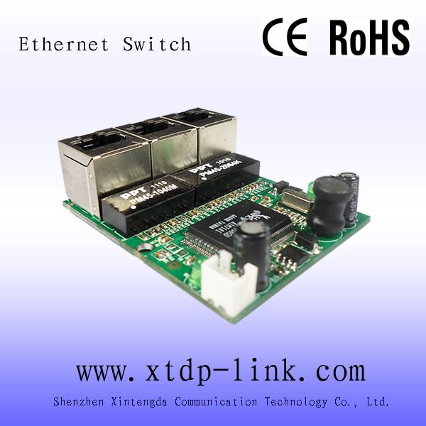 best design 3 port mini ethernet switch module