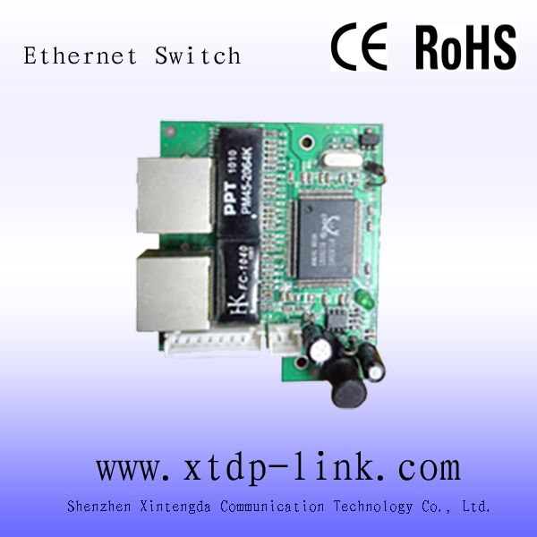hot sale mini 2 port ethernet switch module