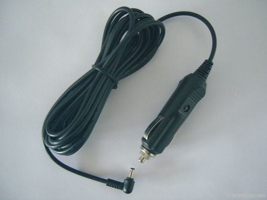 car charger cable, cigar cable with DC5.5*2.1 connector