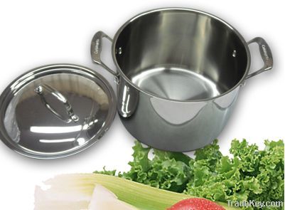 7 pc mirror polishing stainless steel cookware set