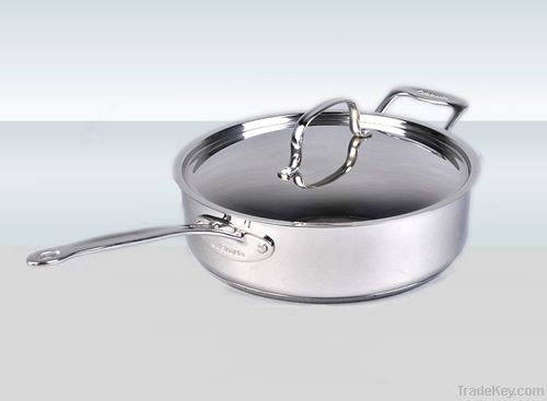 mirror polished Stainless Steel skillet/frying pan