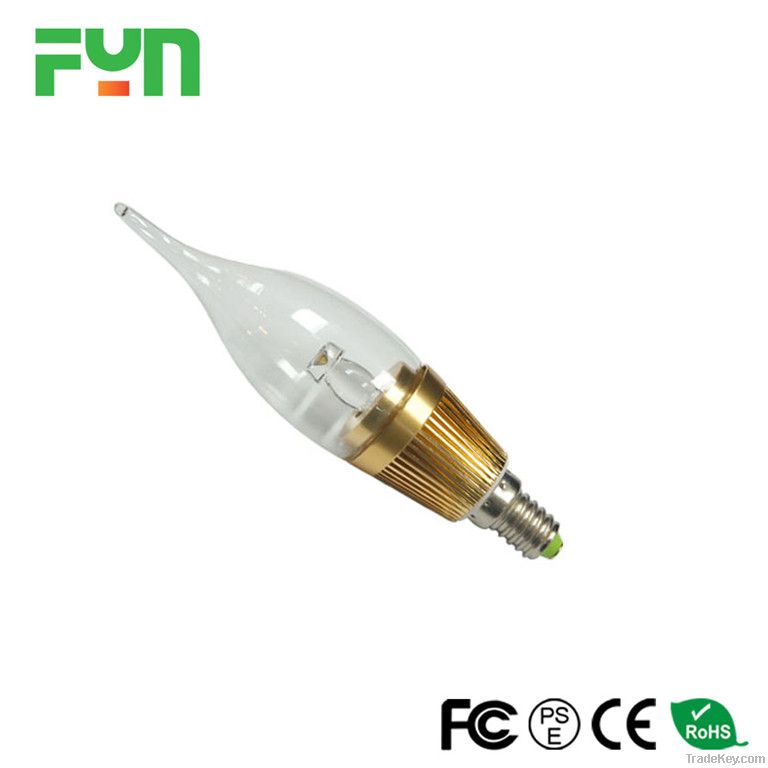 3w led candle light e14 e27 CE ROHS PSE FCC approval