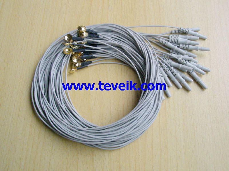 EEG cable, DIN1.5 socket, 1m, Gold plated copper