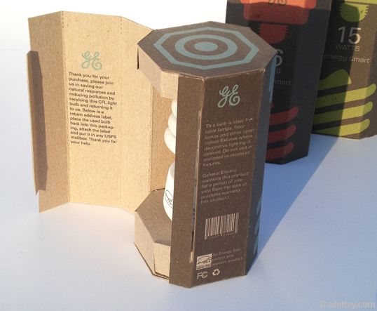 New eco-friendly bulb packaging