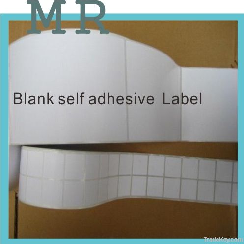 Blank self adhesive paper in packing and printing barcode labels