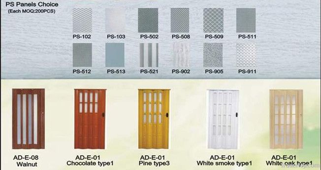 pvc folding door