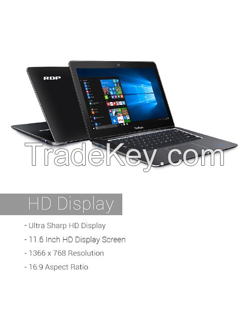 RDP ThinBook (Intel 1.92 GHz Quad Core/2GB RAM/32GB Storage) 11.6" HD Screen Laptop - Windows 10