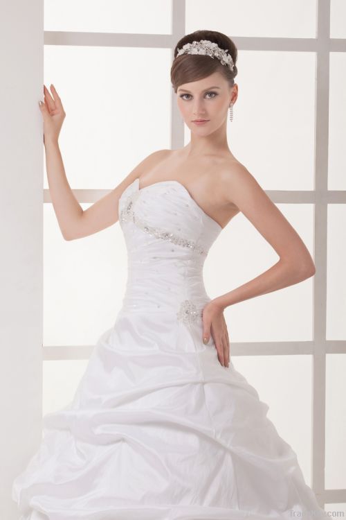 Economy Teffeta Bridal dress& New Fashion OEM Wedding Dress