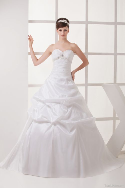 Economy Teffeta Bridal dress& New Fashion OEM Wedding Dress