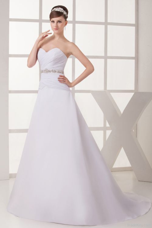 Economy Organza Bridal dress& New Fashion OEM Wedding Dress