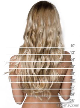 100S Stick Tip 22 inches Wave Human Hair Extensions