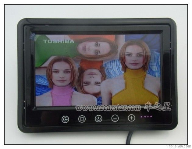 Well Sell Item!  7 Inch LCD tft HD Car Monitor With Touch Button