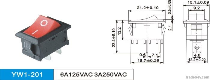 Miniature Rocker Switch