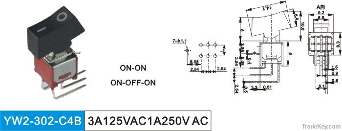 Sub-Miniature Rocker Switch