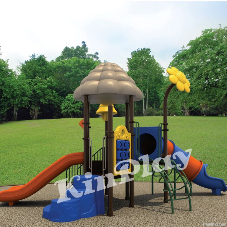 kids outdoor plastic playground slide, play equipment