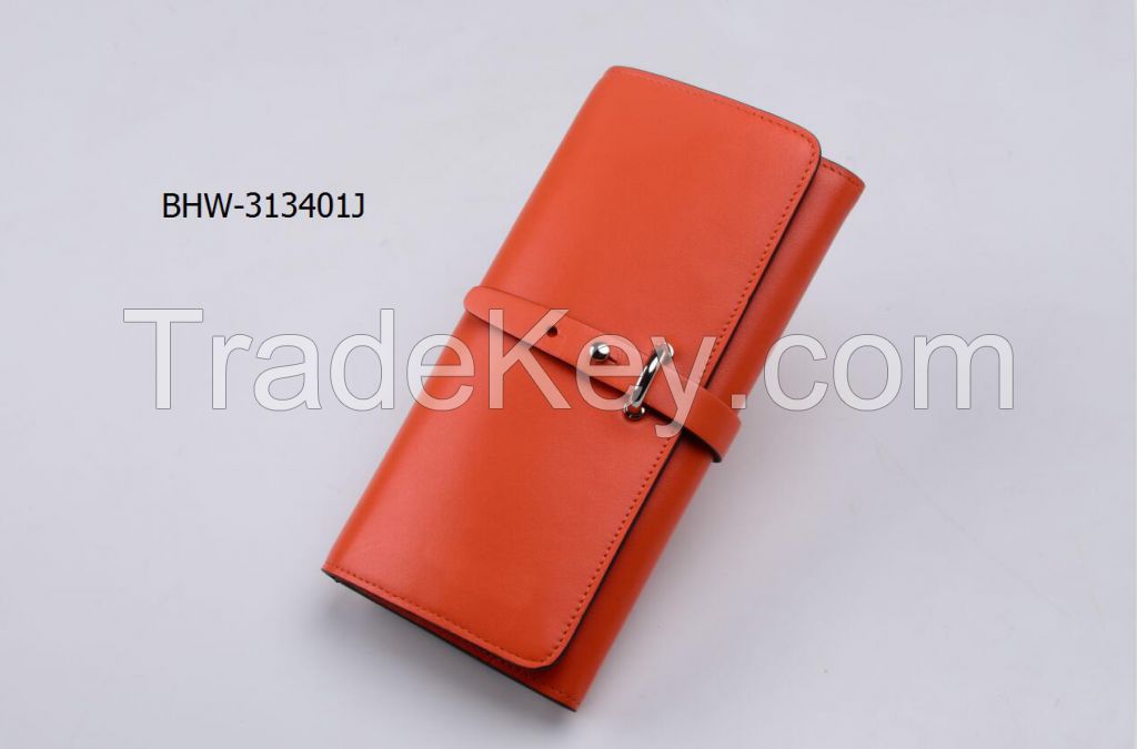 Factory Customize Lady Wallet Classic Design cow Leather Wallet Women