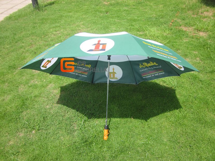 Auto open 2-folding golf umbrella-JHDF2018